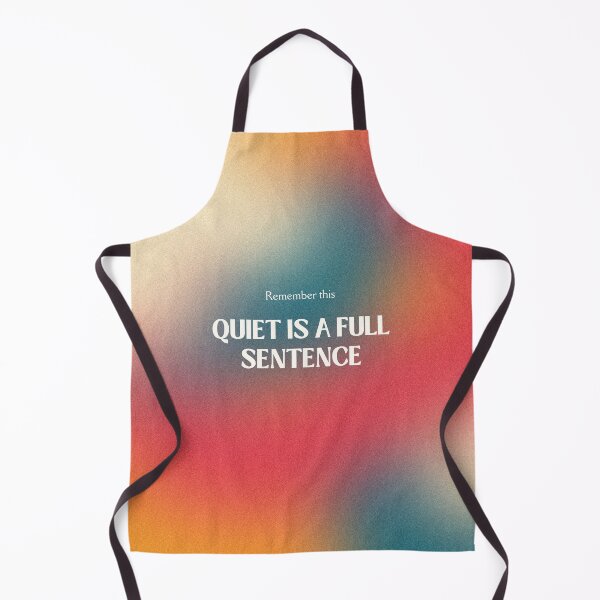 Item preview, Quiet Is a Full Sentence – Minimal Mindfulness Quote designed and sold by SmolSummer.Homie.