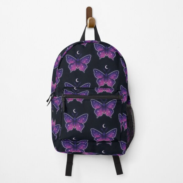 Item preview, Celestial Purple Moth Under Crescent Moon – Cosmic Night Sky Illustration designed and sold by Zee's Whimsical Wonders.