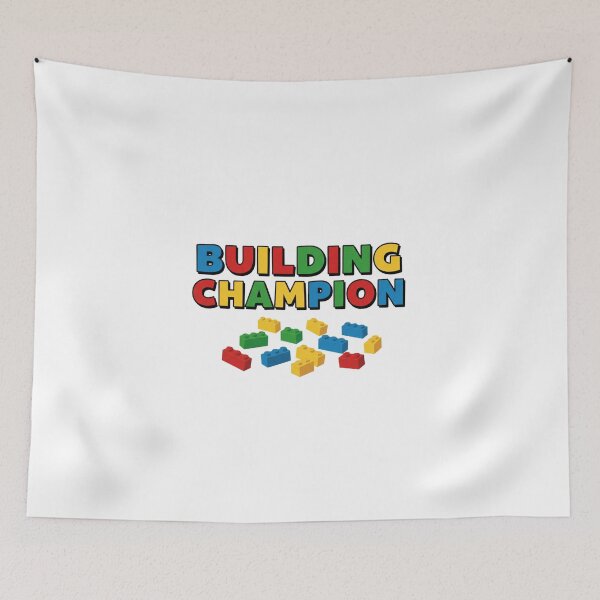 Item preview, Building Champion | Fun Colorful Blocks |  Inspired Master Builder Design designed and sold by Colorful-Garden.