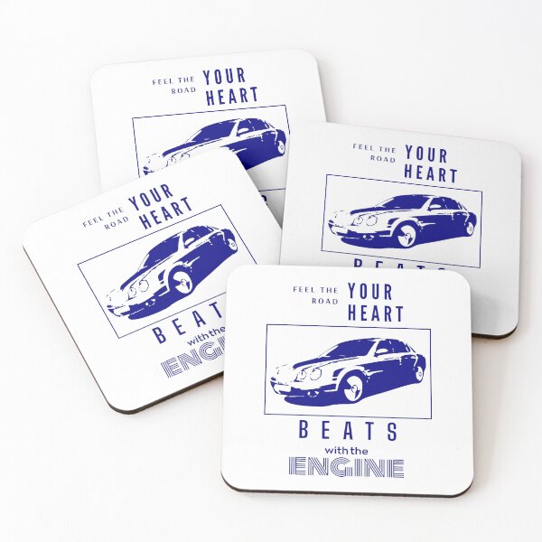 Item preview, Minimalist Blue Sedan in Rectangular Frame on Black designed and sold by SplashTastic.