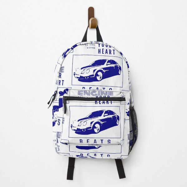Item preview, Minimalist Blue Sedan in Rectangular Frame on Black designed and sold by SplashTastic.