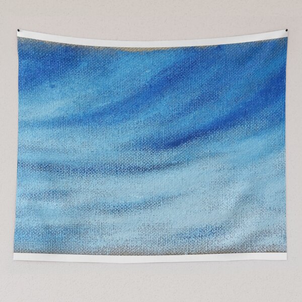 Item preview, The Wave - Oil study on jute designed and sold by DoreenGehrkeArt.
