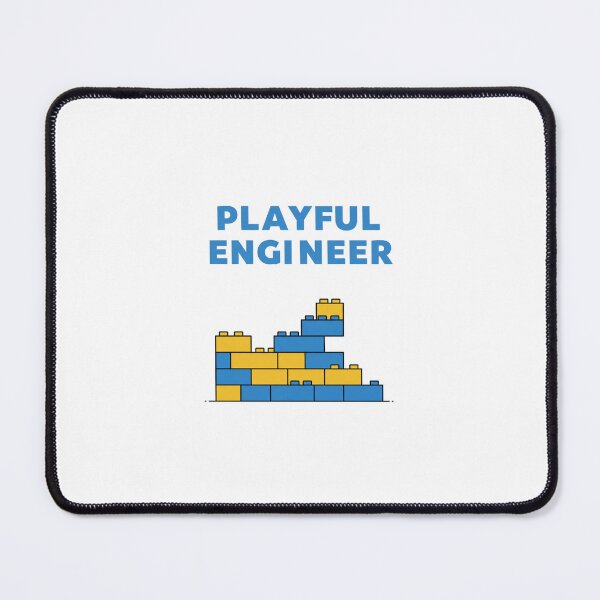 Item preview, Playful Engineer | Blue and Yellow Building Bricks | Inspired Design designed and sold by Colorful-Garden.