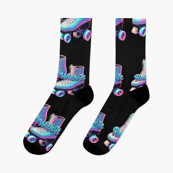 Item preview, Roll With It – Y2K Roller Disco Vibes designed and sold by Zenthosprint.