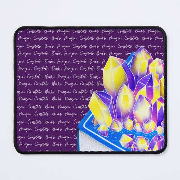 Item preview, Magical Book with Crystals – Hand Drawn Fantasy Illustration designed and sold by LeisurelyS.