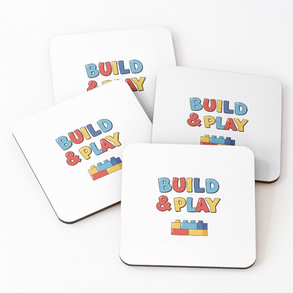 Item preview, Playful Engineer | Blue and Yellow Building Bricks | Inspired Design designed and sold by Colorful-Garden.