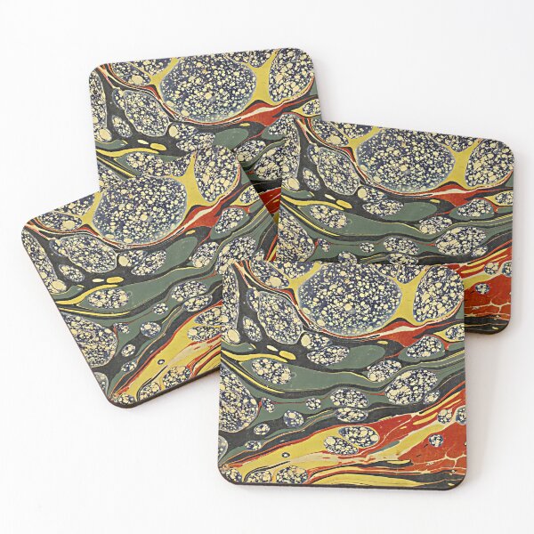 Item preview, Vintage Marbled Decorative Paper: Traditional Bookbinding Endpaper Design designed and sold by PinUpPizzazz.