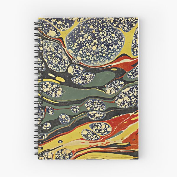Item preview, Vintage Marbled Decorative Paper: Traditional Bookbinding Endpaper Design designed and sold by PinUpPizzazz.