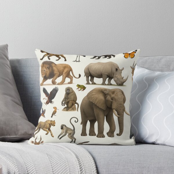 Item preview, Animals of the African Savanna Illustration Chart Wildlife Art designed and sold by kakarikihill.