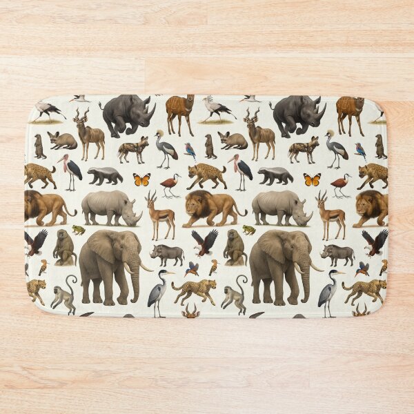 Item preview, Animals of the African Savanna Illustration Chart Wildlife Art designed and sold by kakarikihill.
