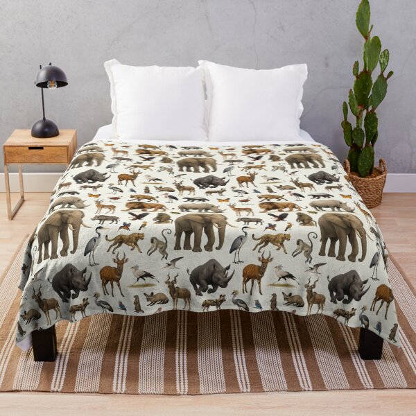 Item preview, Animals of the African Savanna Illustration Chart Wildlife Art designed and sold by kakarikihill.