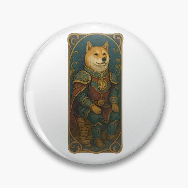 Item preview, Doge knight in golden armor designed and sold by RobinDoodles.