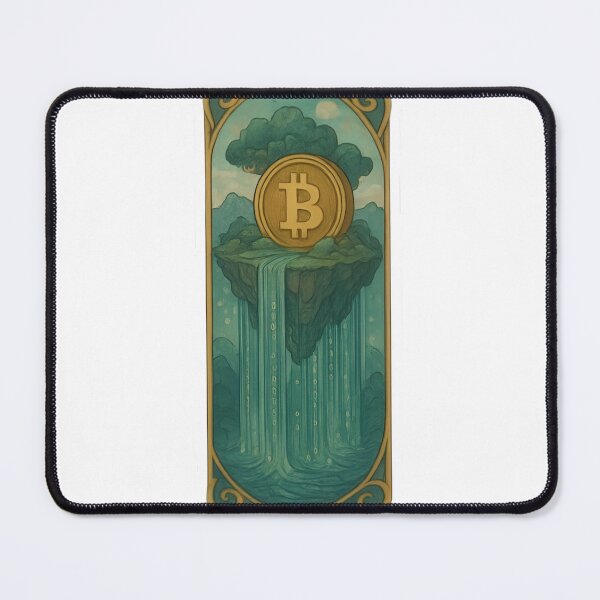 Item preview, Floating island with Bitcoin monument designed and sold by RobinDoodles.