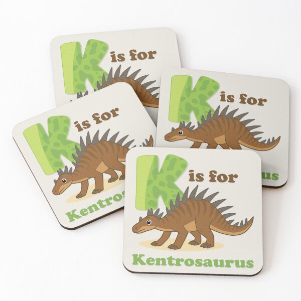 Item preview, K is for Kentrosaurus | Cute Dinosaur Alphabet Poster Kids Room Decor designed and sold by FilizDesigner.