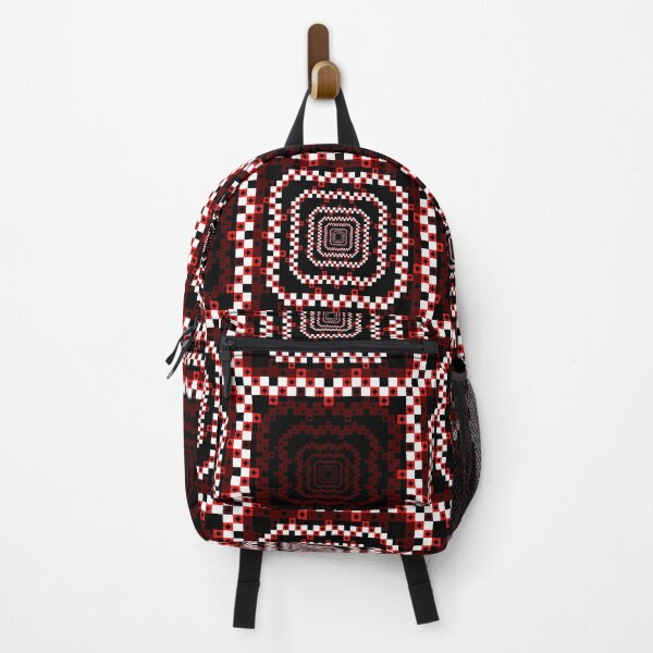 Item preview, Red & Black Pixel Optical Pattern designed and sold by Khwanchai.