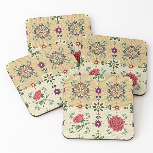 Item preview, Vintage Floral Embroidery Seamless Pattern designed and sold by TheGaliyaStudio.