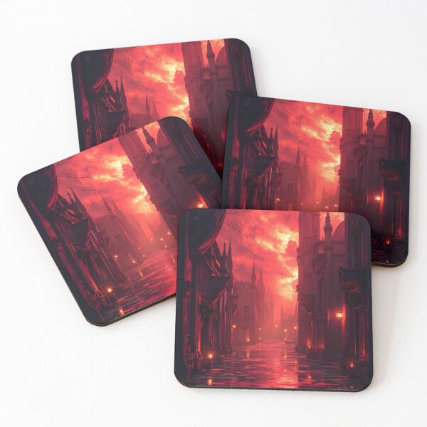 Item preview, Crimson Twilight in the Gothic Alley designed and sold by oanaunciuleanu.
