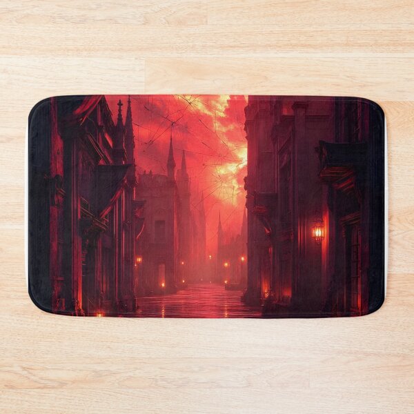 Item preview, Crimson Twilight in the Gothic Alley designed and sold by oanaunciuleanu.