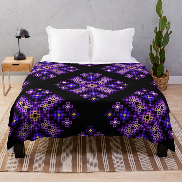 Item preview, Purple & Yellow Pixel Ethnic Pattern designed and sold by Khwanchai.