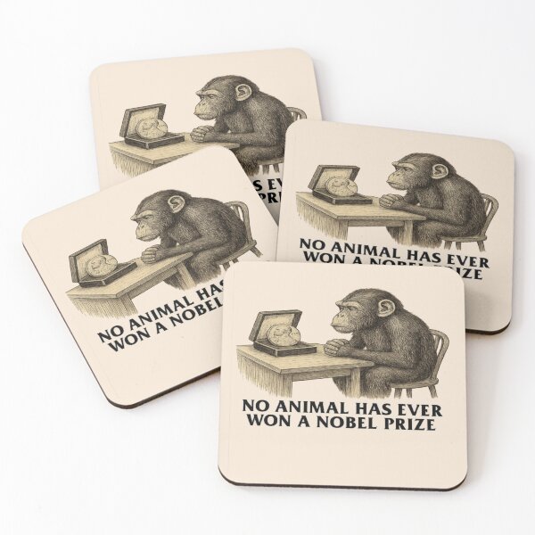 Item preview, No Animal Has Ever Won a Nobel Prize – Thought-Provoking Illustration designed and sold by JM Language Service.