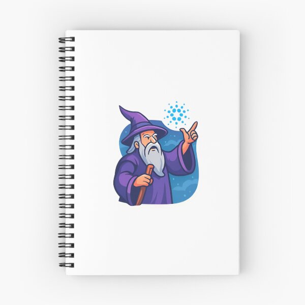 Item preview, Cardano wizard casting magic designed and sold by RobinDoodles.