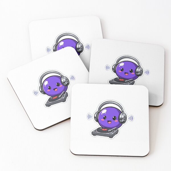 Item preview, Cute blueberry DJ designed and sold by cute-stickers10.