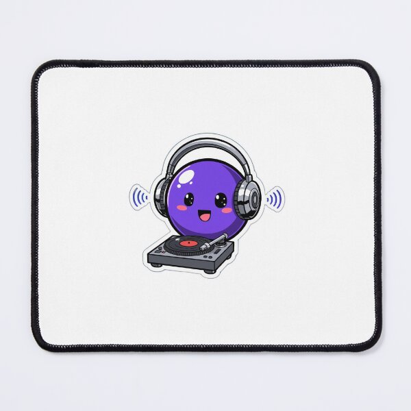 Item preview, Cute blueberry DJ designed and sold by cute-stickers10.