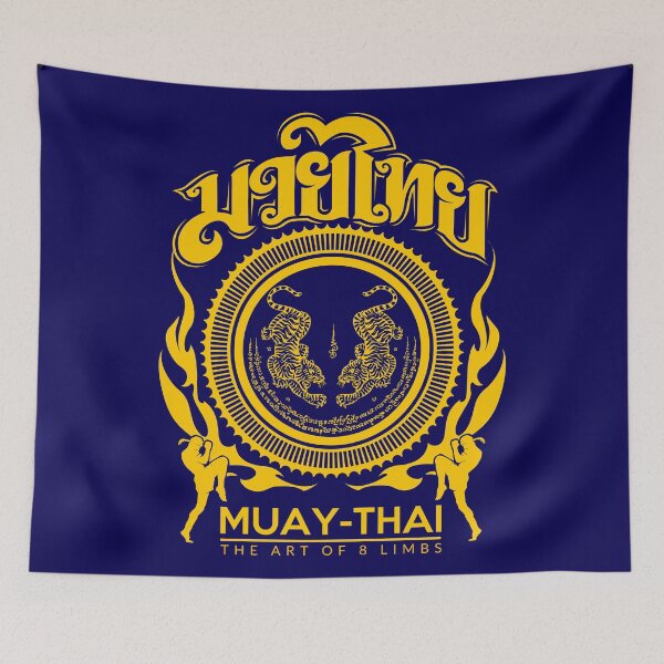 Item preview, Muay Thay Sakyant Flame Gold - The Art of 8 Limbs designed and sold by lu2k.