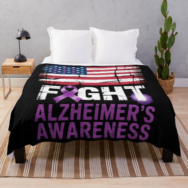 Item preview, Alzheimers Awareness Month Day USA Flag designed and sold by blueyeeti.