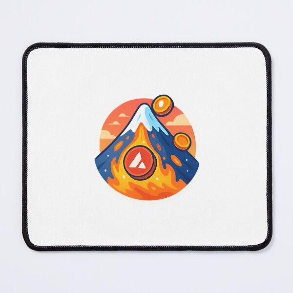 Item preview, Avalanche volcano with crypto coins designed and sold by RobinDoodles.