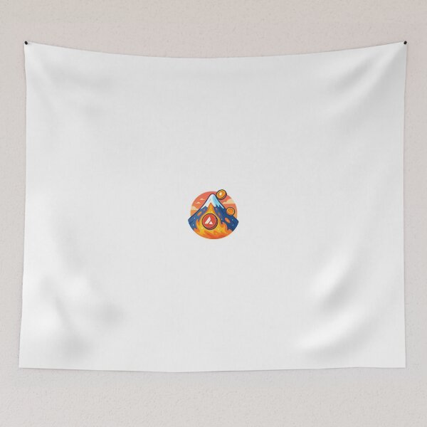 Item preview, Avalanche volcano with crypto coins designed and sold by RobinDoodles.