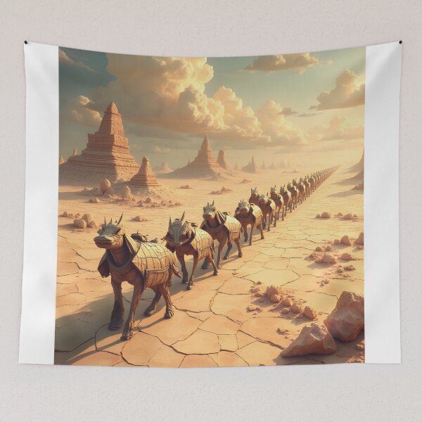 Item preview, The Endless Caravan of the Desert Guardians designed and sold by oanaunciuleanu.