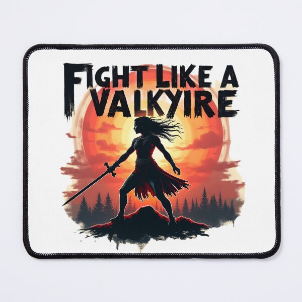 Item preview, Fight Like a Valkyrie – Bold Vintage Battle Scene Sunset Design designed and sold by skysshobu.