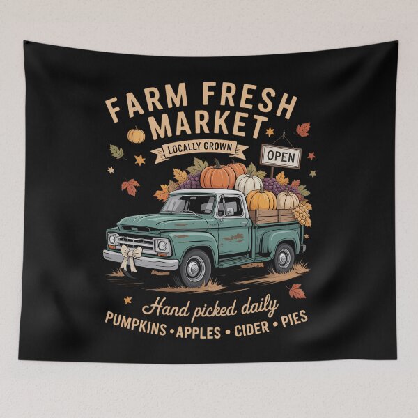 Item preview, Autumn Market Fall Pumpkin Patch at Fall Harvest autumn farm designed and sold by blueyeeti.
