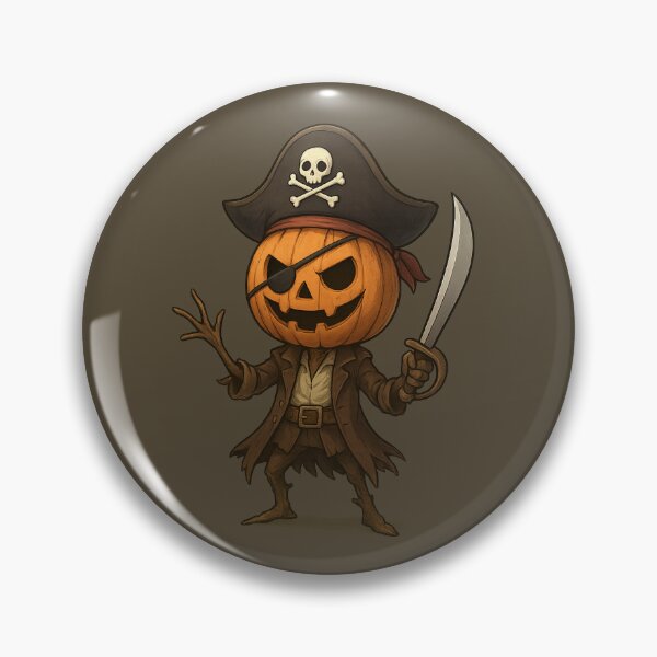 Item preview, Pirate Pumpkin Halloween – Fun & Spooky Illustration designed and sold by CreativeThoughts .
