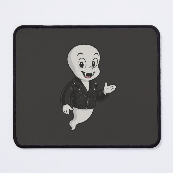 Item preview, Cool Ghost in Black Leather Jacket – Spooky Casper Style Illustration designed and sold by CreativeThoughts .