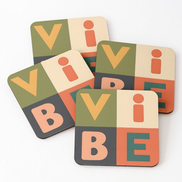 Item preview, Bold VIBE Blocks designed and sold by FestivityFinds.