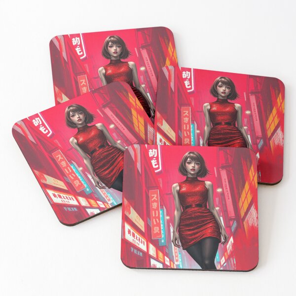 Item preview, Lady in Red - Isekai Anime Style designed and sold by e-not-shop.
