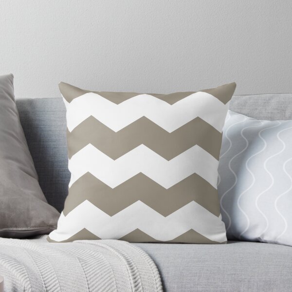 Item preview, Dark Warm Gray and White Chevron Print designed and sold by itsjensworld.