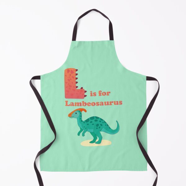 Item preview, “L is for Lambeosaurus | Cute Dinosaur Alphabet Poster for Kids” designed and sold by FilizDesigner.