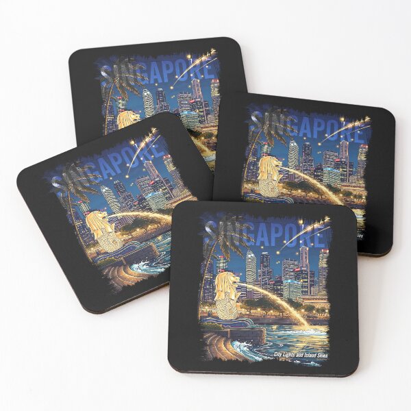 Item preview, SG City Lights and Island Skies designed and sold by HexOne.