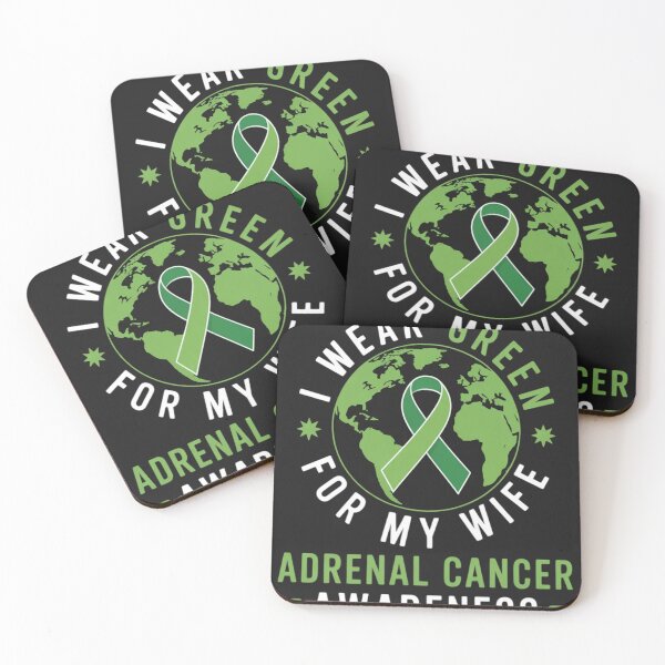 Item preview, I wear GREEN for my WIFE ADRENAL CANCER Awareness designed and sold by ConceptualVibes.