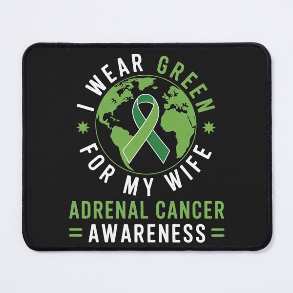 Item preview, I wear GREEN for my WIFE ADRENAL CANCER Awareness designed and sold by ConceptualVibes.