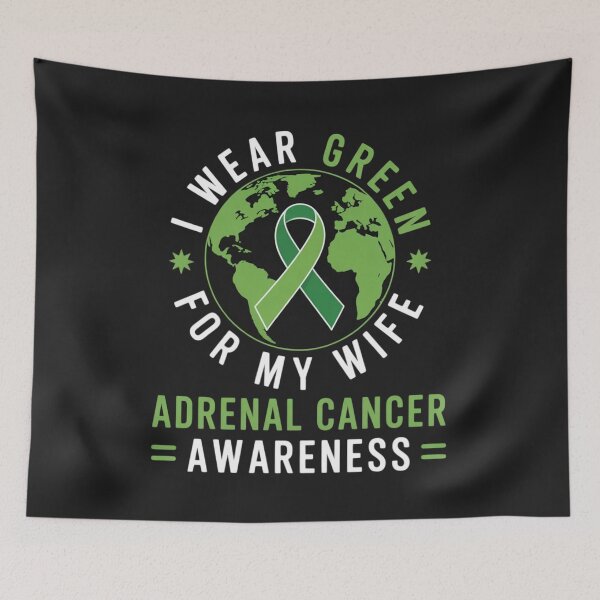 Item preview, I wear GREEN for my WIFE ADRENAL CANCER Awareness designed and sold by ConceptualVibes.
