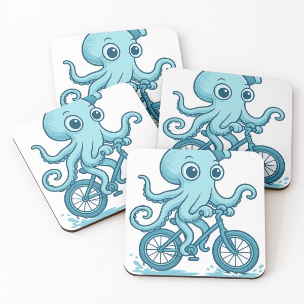 Item preview, Octopus Bicycle – Whimsical Marine Creature Cycling Art designed and sold by haitrieuic96.