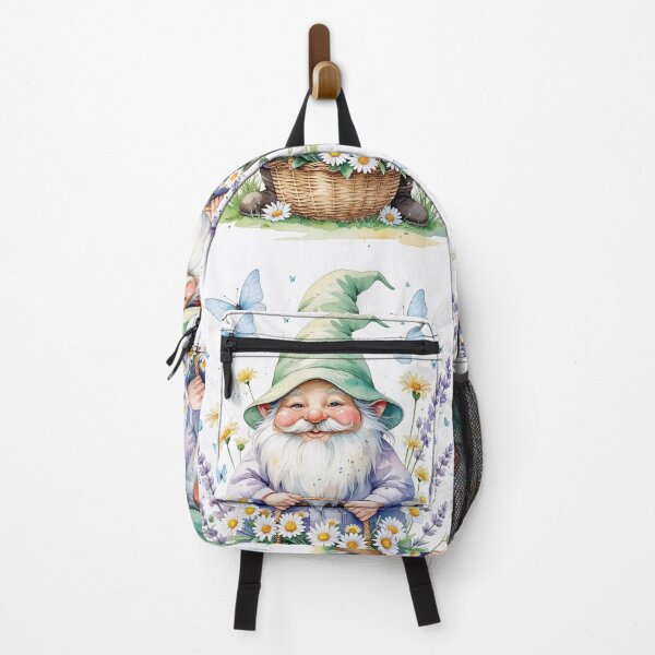 Item preview, Spring Wildflower Gatherer – Cottagecore Gnome & Butterflies designed and sold by Deezyned.
