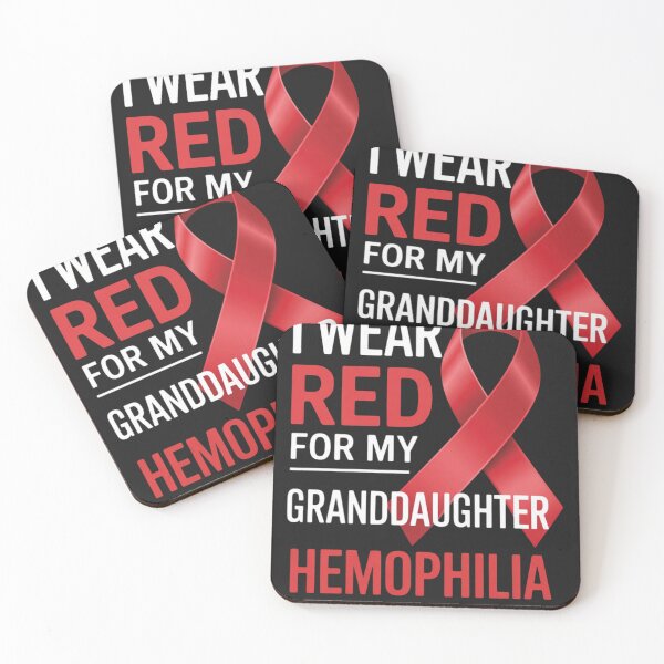 Item preview, I Wear Red For My Granddaughter Hemophilia Awareness designed and sold by ConceptualVibes.