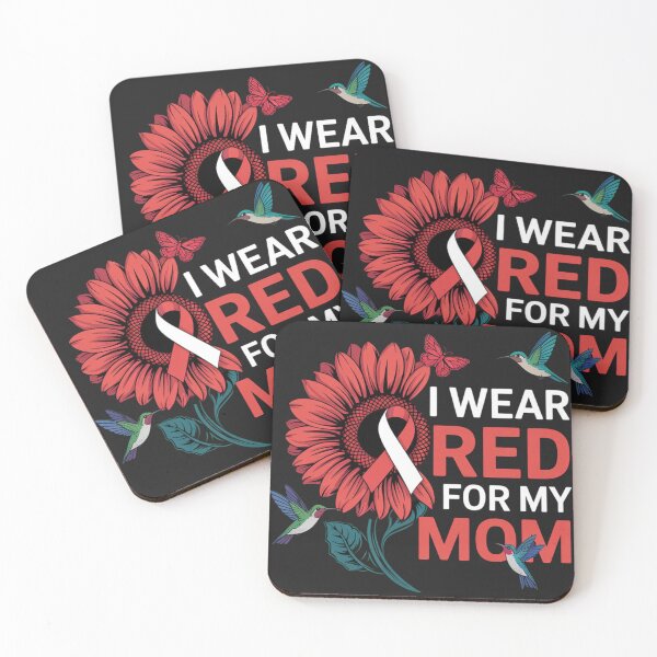Item preview, I Wear Red For My Mom Myelodysplastic Syndrome MDS Awareness designed and sold by ConceptualVibes.