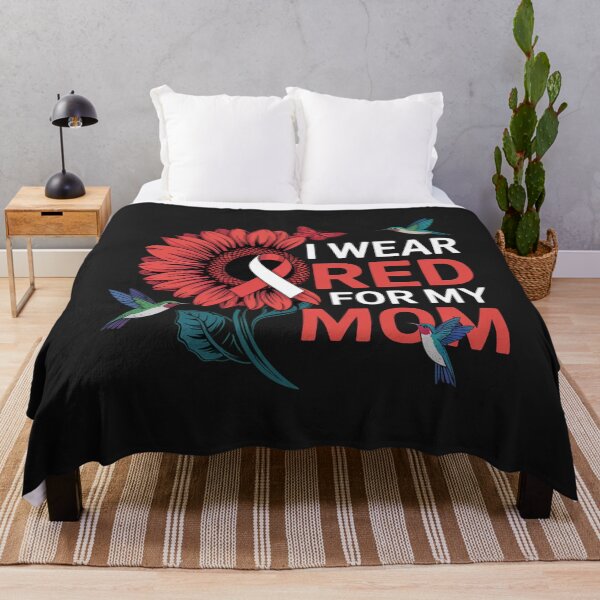 Item preview, I Wear Red For My Mom Myelodysplastic Syndrome MDS Awareness designed and sold by ConceptualVibes.