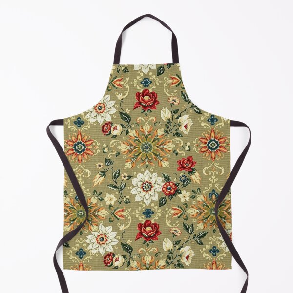 Item preview, Dark Cross Stitch Floral Seamless Pattern designed and sold by TheGaliyaStudio.